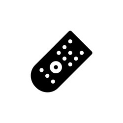 Remote control icon computer component solid vector