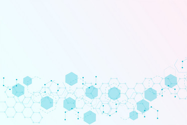 science network pattern connecting lines and dots vector image