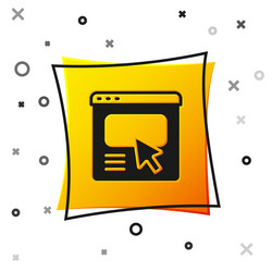 black ui or ux design icon isolated on white vector image