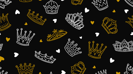 Golden princess crown Royalty Free Vector Image