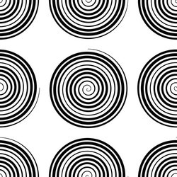 repeatable pattern with spiral swirl twirl shape vector image
