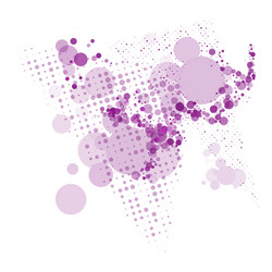 abstract background with colored circles vector image