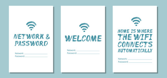 home is where wifi connects automatically vector image