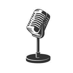 Retro Microphone Icon Royalty Free Vector Image