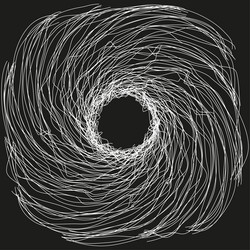 spiral vortex pattern circular motion lines swirl vector image