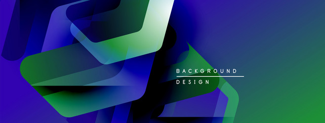 abstract geometric shapes overlap creating vector image
