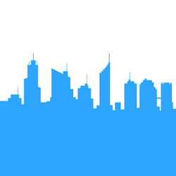 City skylines silhouette background vector