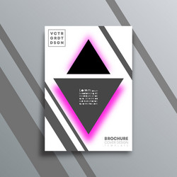 abstract background with triangle shapes design vector image