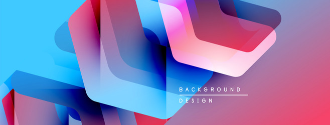 abstract geometric shapes overlap creating vector image