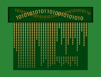 abstract technology background binary computer vector