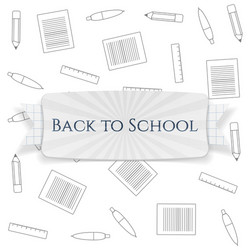 Back to school special badge vector