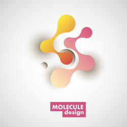 circles and abstract shapes connect element vector image