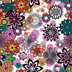 mandala ornament seamless pattern Vector Image