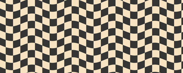 checkerboard wavy pattern abstract chess square vector image