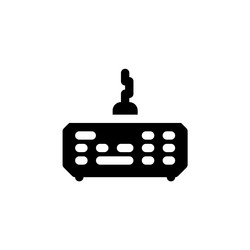 keyboard icon computer component solid style vector image
