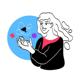 concept of programming vector image