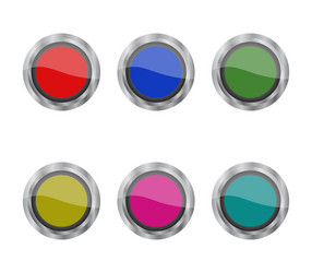 Web button in on white background vector