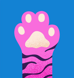 Cats paw concept vector