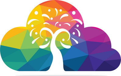 Tree roots logo design Royalty Free Vector Image