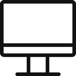 monitor icon in modern style for web site vector image