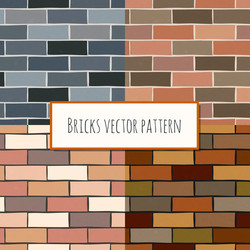 seamless brick wall rectangular pattern vector