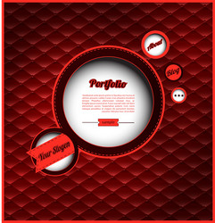 Retro web design template vector