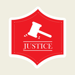 Justice icon vector