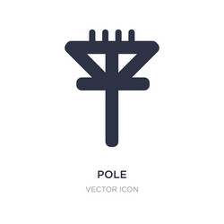 pole icon on white background simple element from vector image