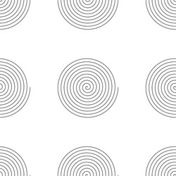 repeatable pattern with spiral swirl twirl shape vector image