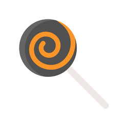 Lollipop sweets candy halloween related icon vector