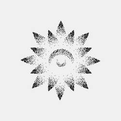 set of impossible and other tattoo shapes dotwork vector