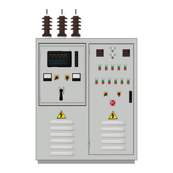 Control panel production Royalty Free Vector Image