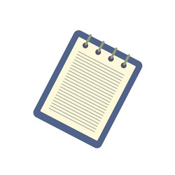notebook with a spring icon vector image