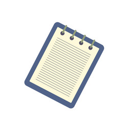 Notebook with a spring icon vector