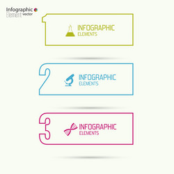 comparative chart with templates for presentation vector image