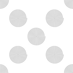 repeatable pattern with spiral swirl twirl shape vector image