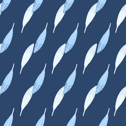 feathers seamless pattern background feather vector image