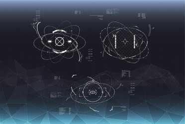 head-up display elements for the spaceship vector