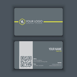 Modern creative and clean business card template vector