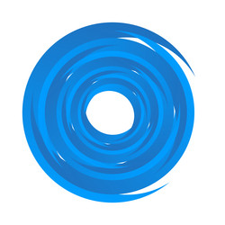 spiral swirl twirl rotating segmented circle vector image