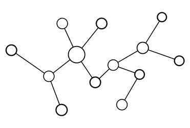 Abstract Network Connection Circles vector image