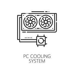 electronics hardware computer software line icon vector image