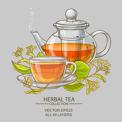 Linden set Royalty Free Vector Image - VectorStock