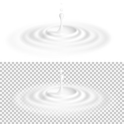 Water waves ripple surface top view of rain drop Vector Image