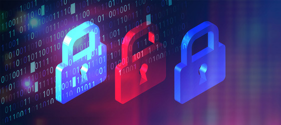 cyber security and hacking concept background vector image