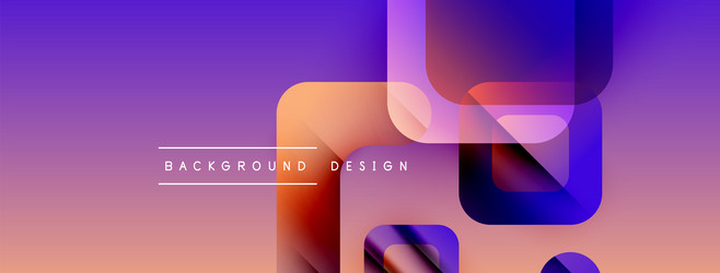 abstract geometric shapes overlap creating vector image