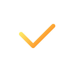 checkmark pixel perfect flat gradient color ui vector image