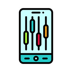 control and setting icon mobile application vector image