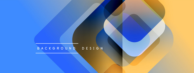 abstract geometric shapes overlap creating vector image