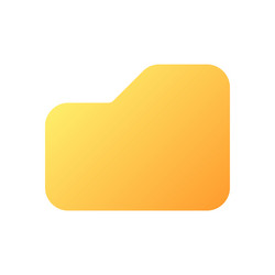 folder pixel perfect flat gradient color ui icon vector image